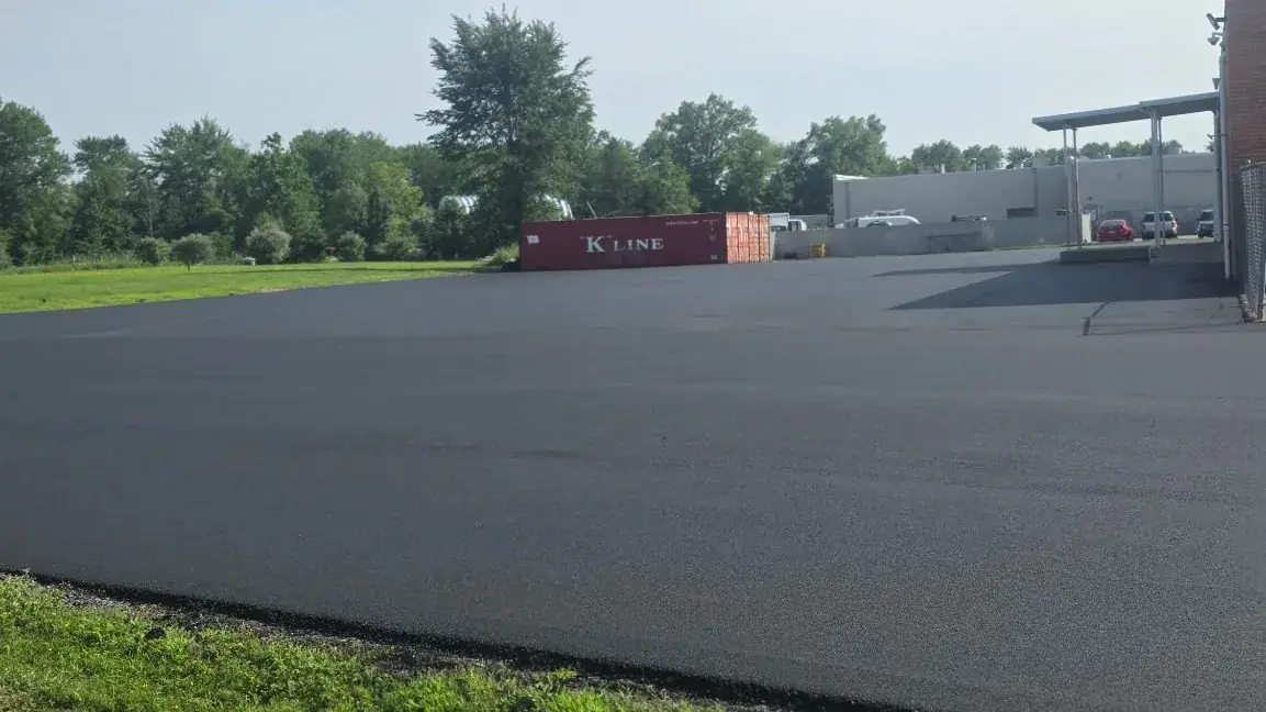 Freshly paved asphalt in Chester Borough, New Jersey by Black Diamond Paving